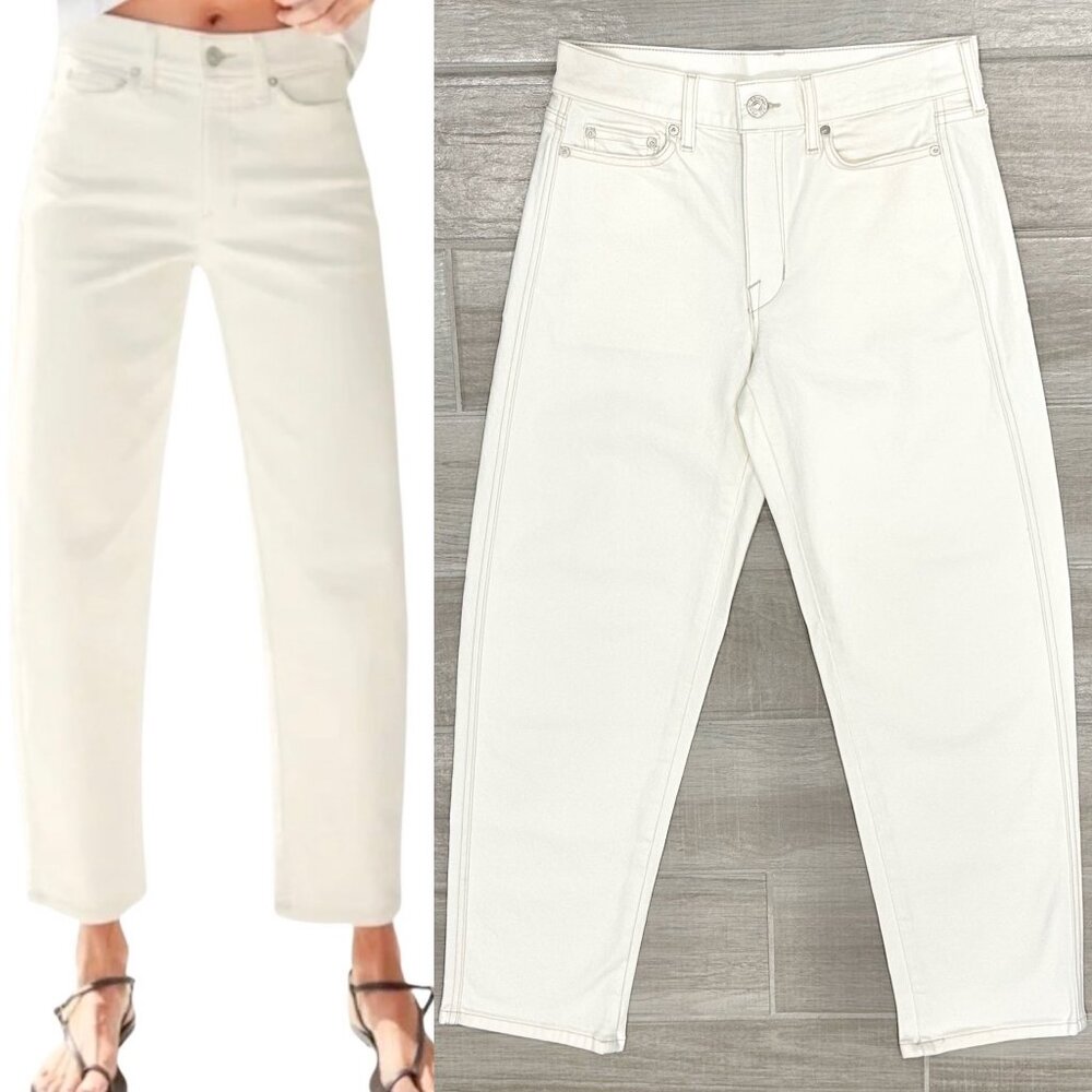 AYR Knockout Barrel Jeans White